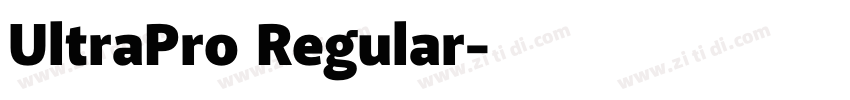 UltraPro Regular字体转换